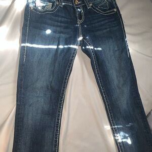 Vigoss Dark Blue Straight Leg Jeans